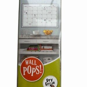 WallPops Peel & Stick Dry Erase Monthly Wall Calendar Decal w/ Marker